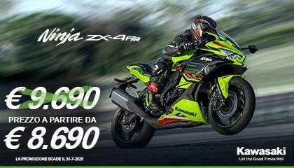 Ninja ZX-4RR: tua a partire da € 8.690